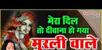 Mera Dil To Deewana Ho Gaya Lyrics – मेरा दिल तो दीवाना हो गया मुरली वाले तेरा लिरिक्स Mera Dil To Deewana Ho Gaya Lyrics - मेरा दिल तो दीवाना हो गया मुरली वाले तेरा लिरिक्स